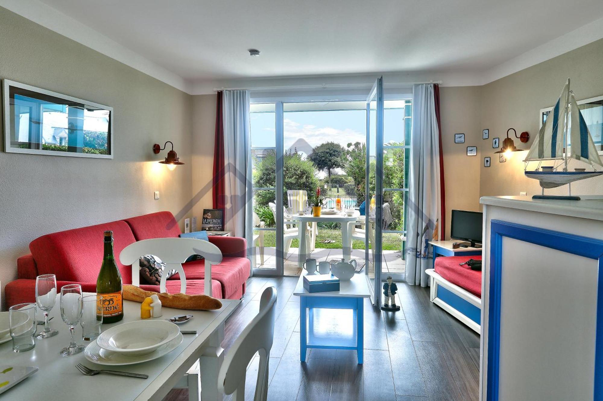 Apartment Localise - A06 - Entierement De Plain-pied Avec Petite Vue - Donnant Sur La Piscine Et Le Jardin - Wifi Inclus - Draps Inclus - Guilvinec